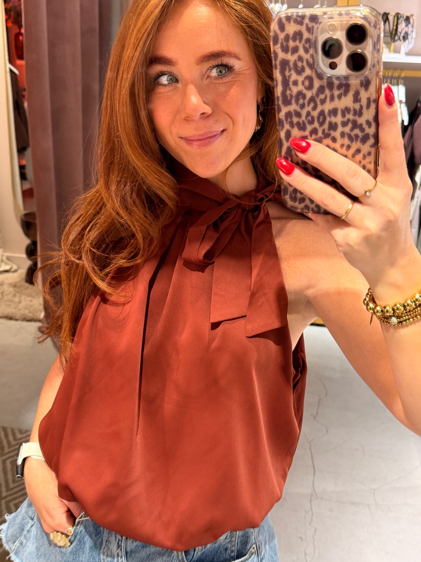 Bow blouse terra