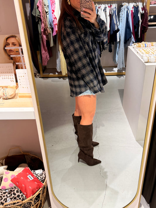 Slouchy laarzen brown