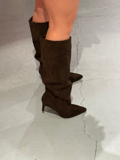 Slouchy laarzen brown