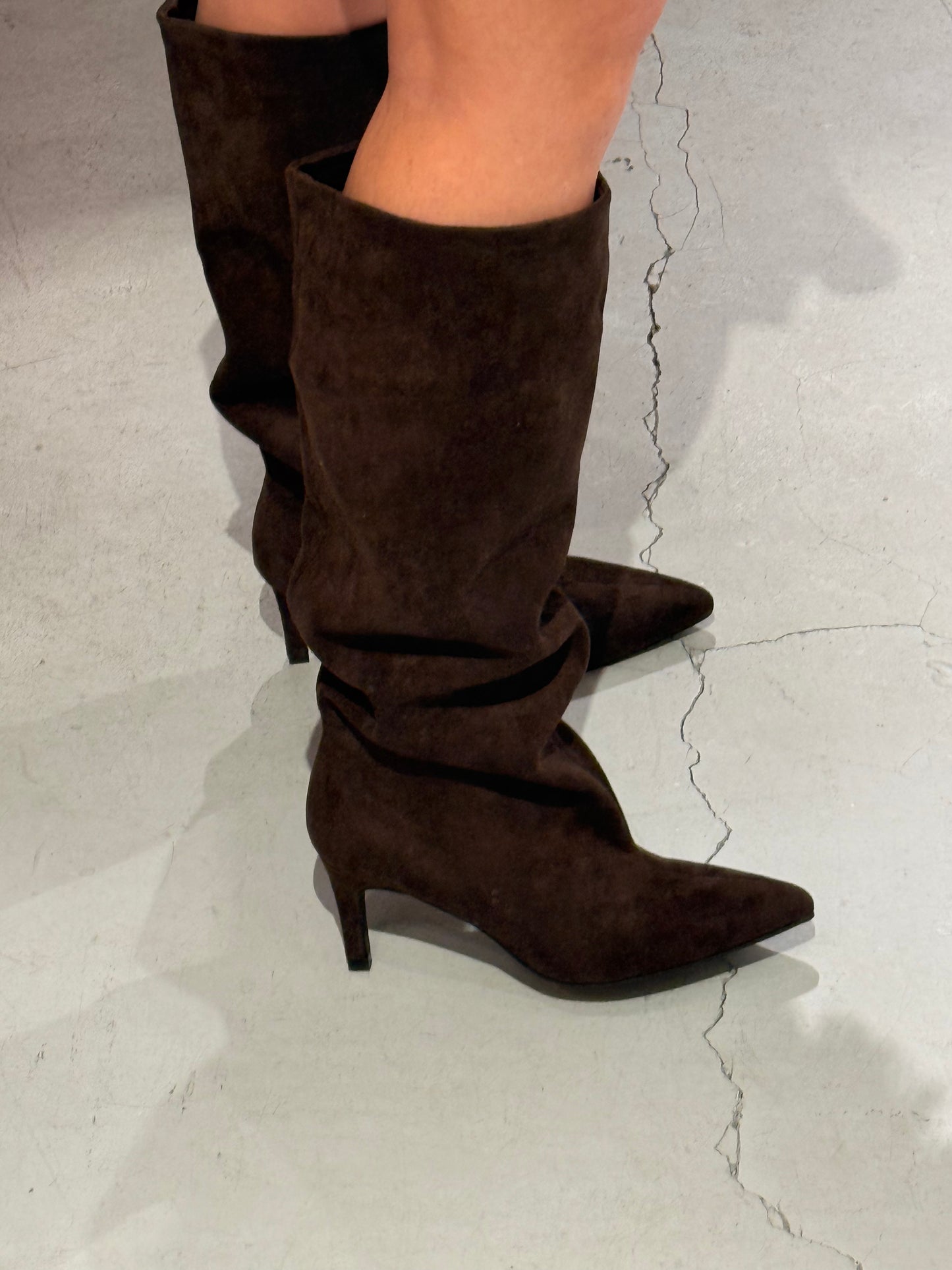 Slouchy laarzen brown