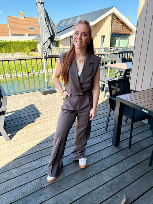 Gilet lizzy taupe