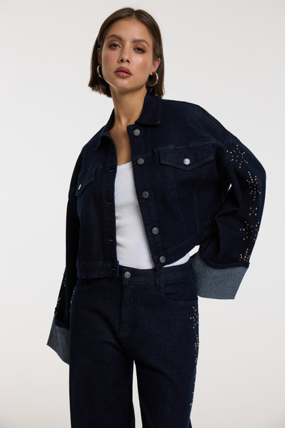 Denim jacket stones REBEL - Refined Department