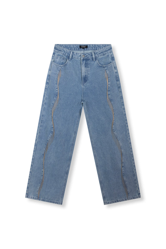 Fringe denim pants PAYTON - Refined Department