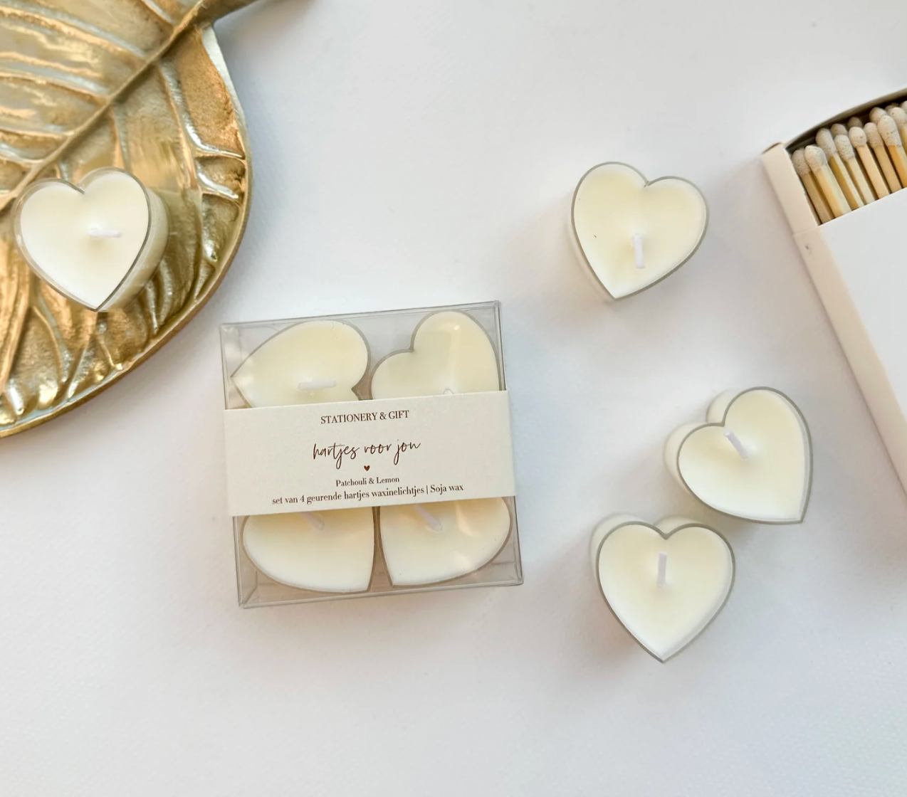 Waxinelichtjes hartje