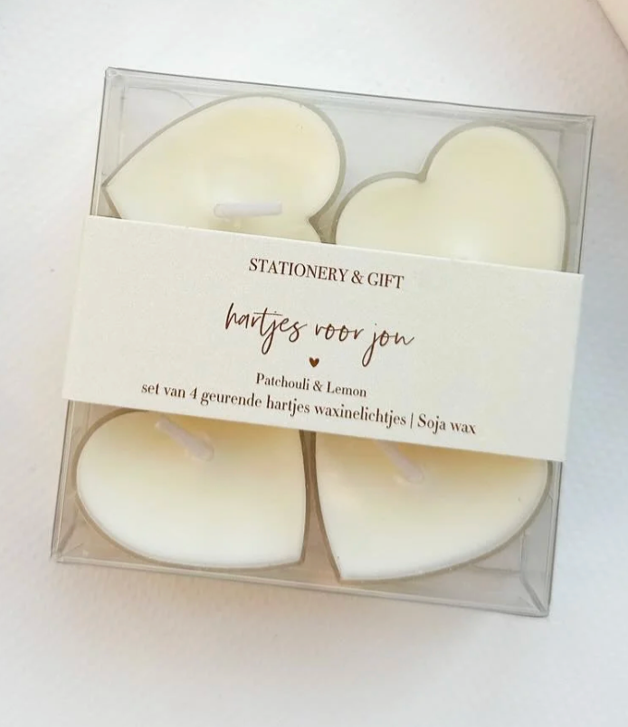 Waxinelichtjes hartje