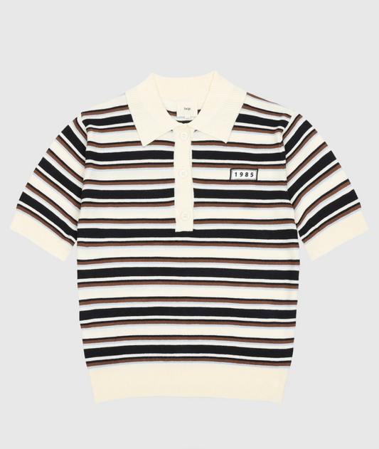 Polo stripe top