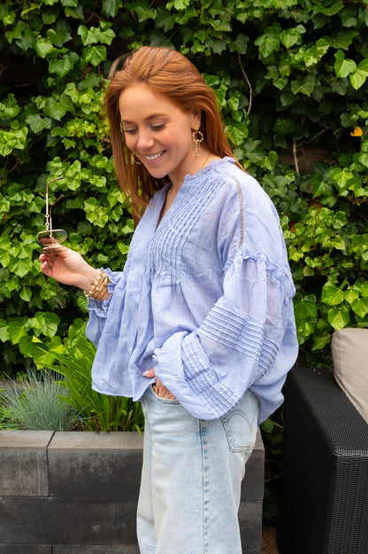 Elena blouse blue