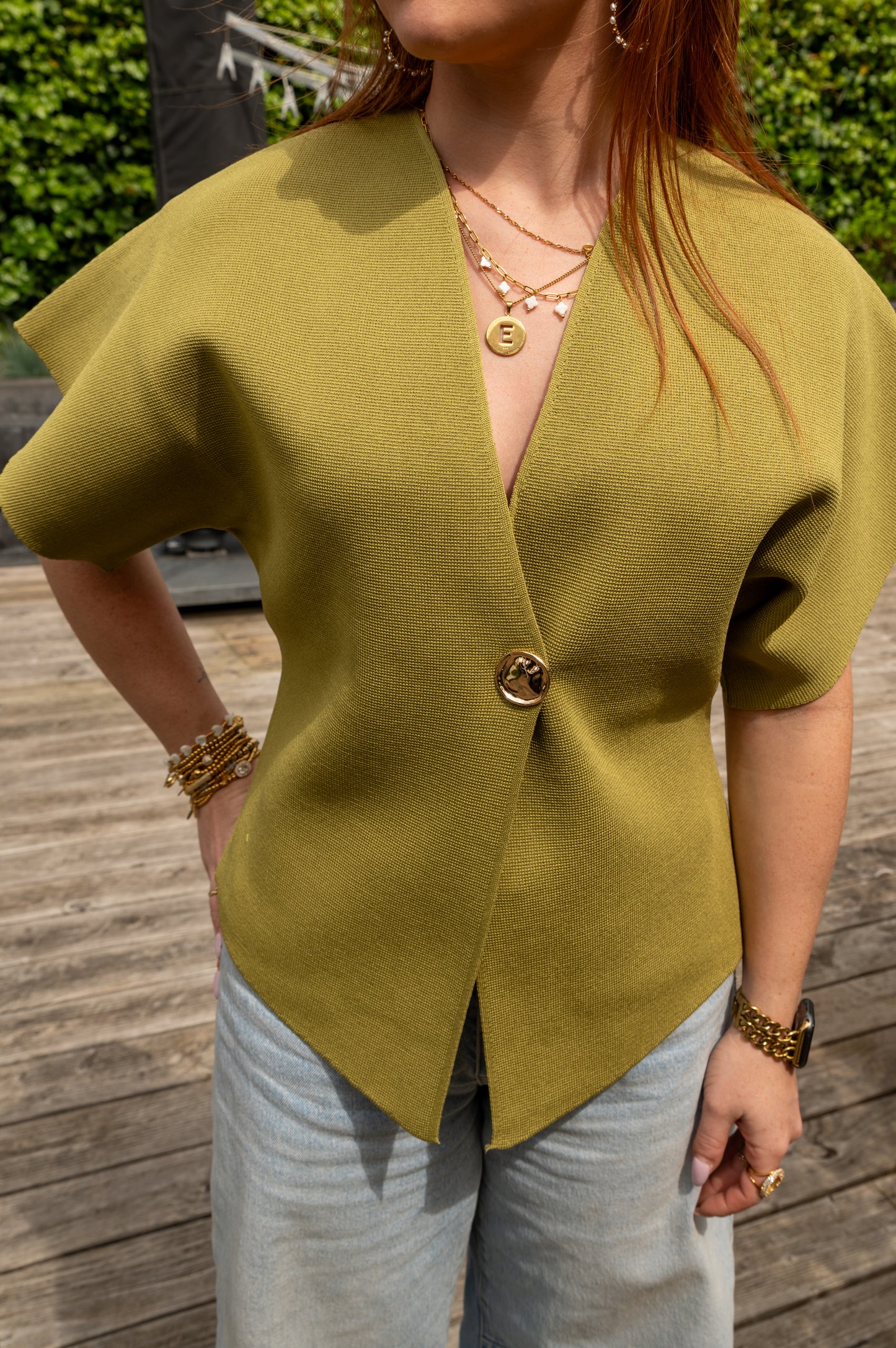 Top Julie olive