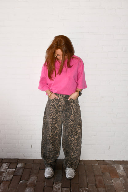 T-shirt Iconic teckel pink