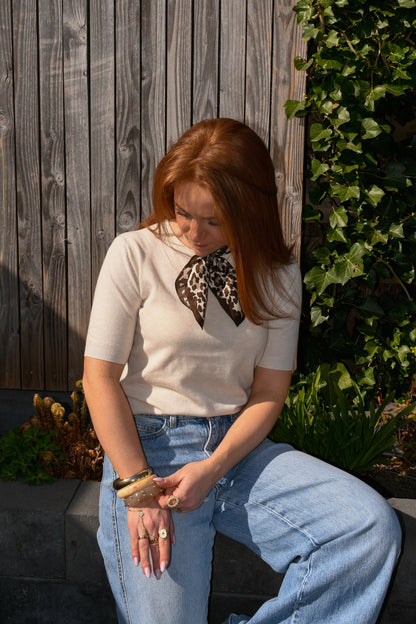 Soft t-shirt beige