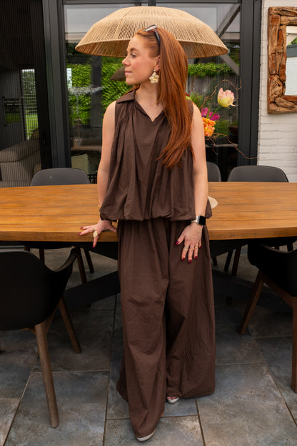 Comfy chic set brown