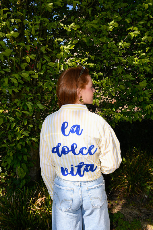 Blouse la dolce vita yellow