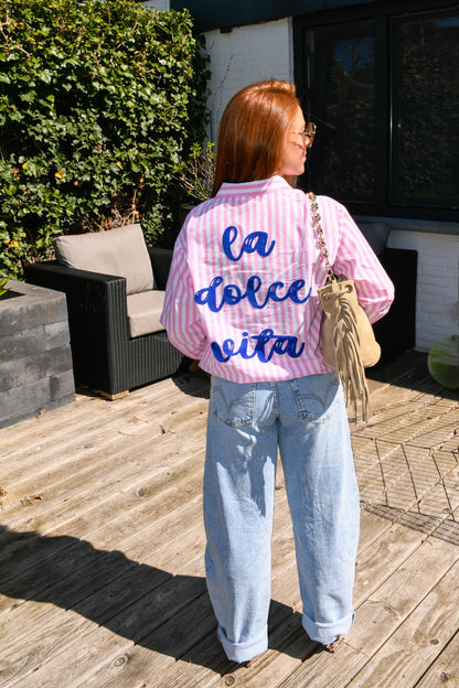 Blouse la dolce vita pink