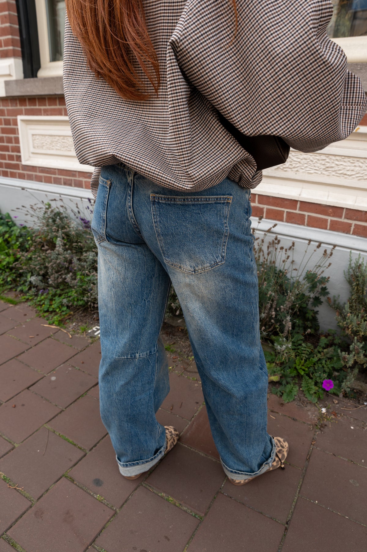 Dirty wash ballon jeans
